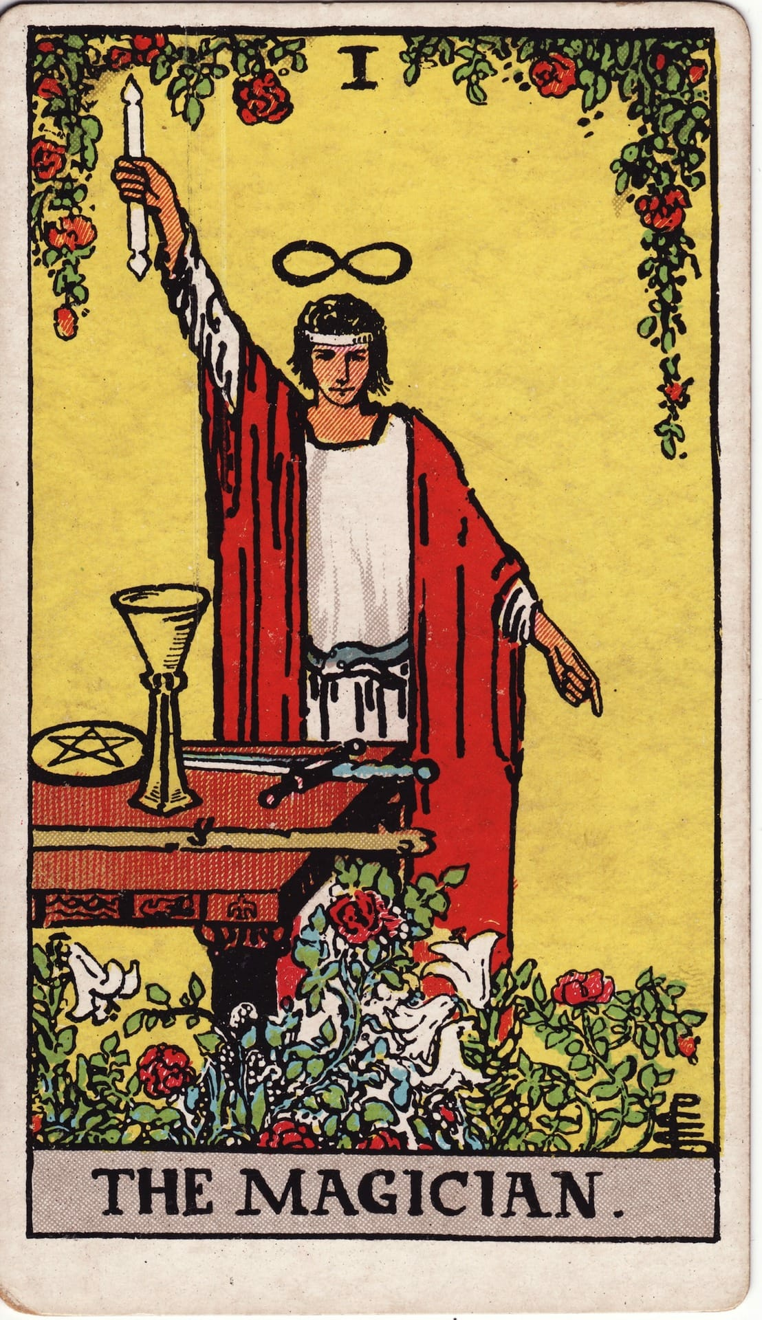 The Magician tarot card - Major Arcana - manifestation, resourcefulness, power