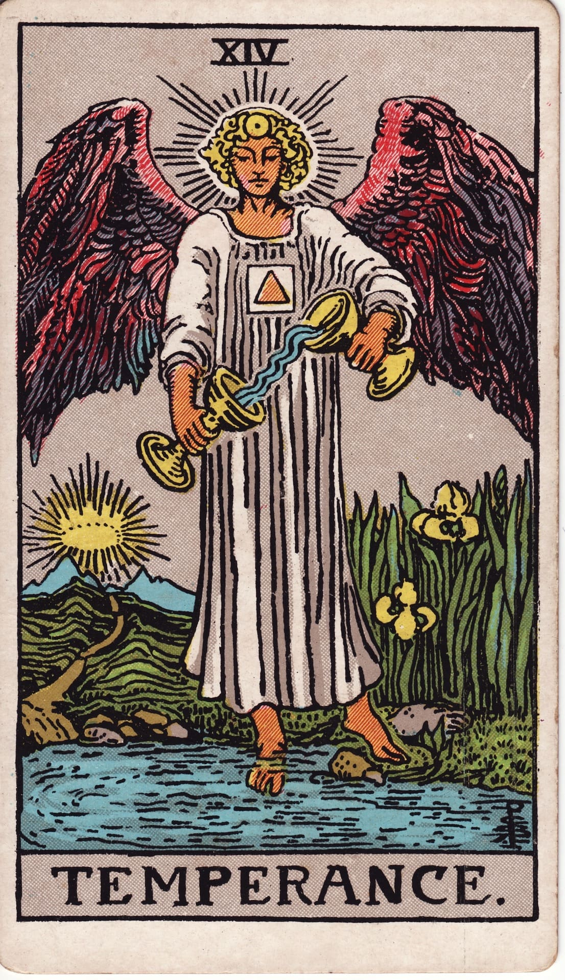 Temperance tarot card - Major Arcana - balance, moderation, patience