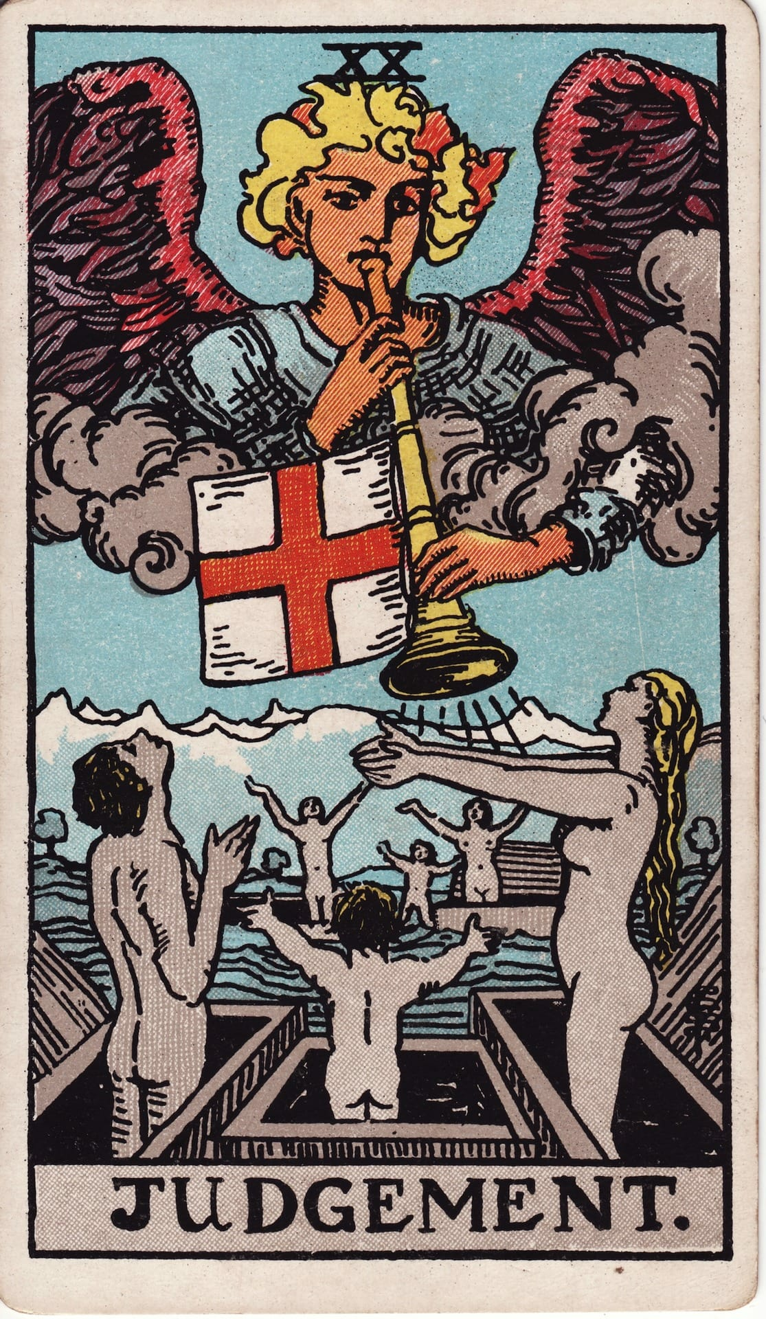 Judgement tarot card - Major Arcana - judgement, rebirth, inner calling